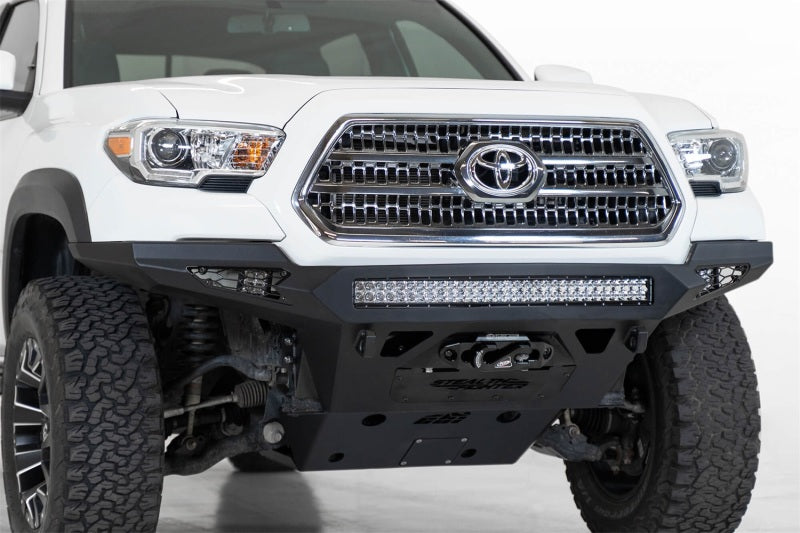 Addictive Desert Designs 16-19 Toyota Tacoma Stealth Fighter Front Bumper w/ Winch Mount - View 3