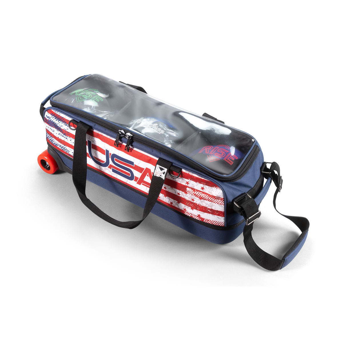 KR Strikeforce Fast Slim Triple Tote Bowling Bag - product view 2
