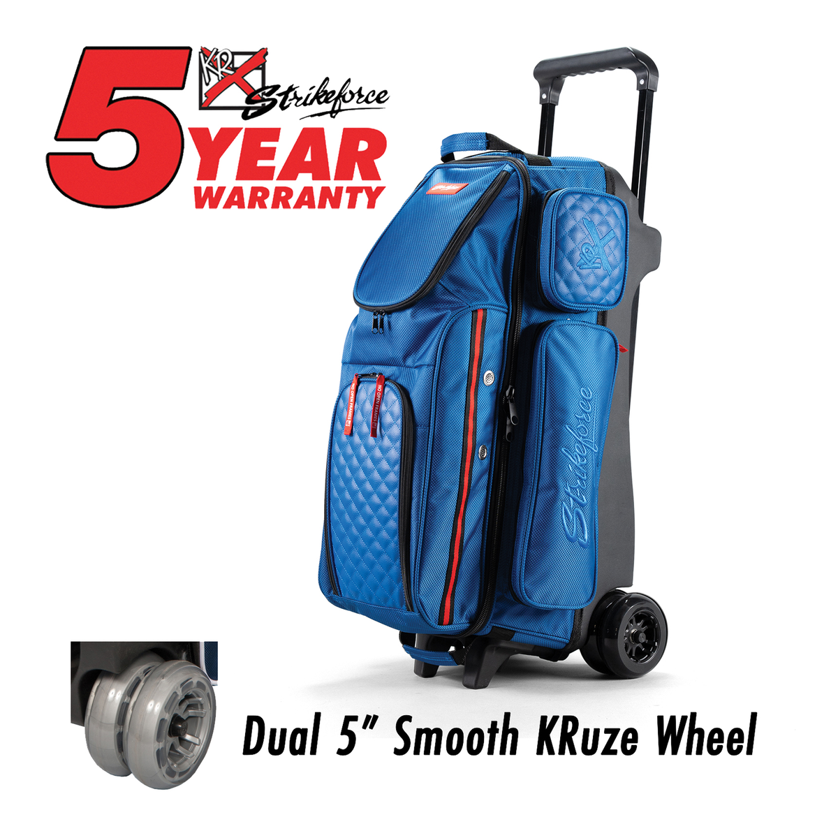 KR Strikeforce Diamond Dually Triple Roller Bowling Bag - product view 2