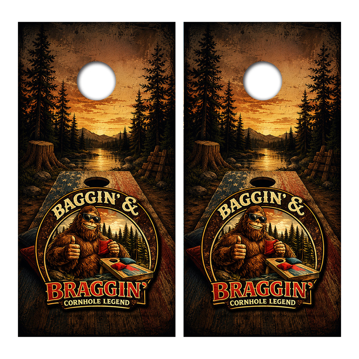 Baggin & Braggin Cornhole Design - Corn5047 - Great Call Athletics