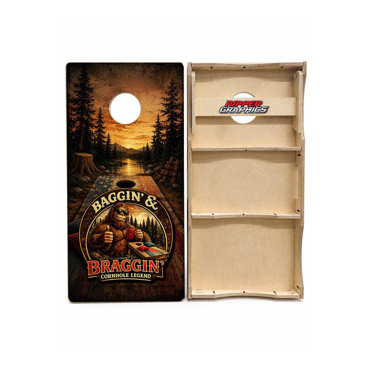 Baggin & Braggin Cornhole Design - CH5047 - Great Call Athletics