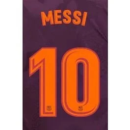 Barcelona 2017/18 Third Messi #10 Youth Jersey Name Set