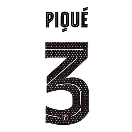 Barcelona 2020/21 Third Pique #5 Jersey Name Set