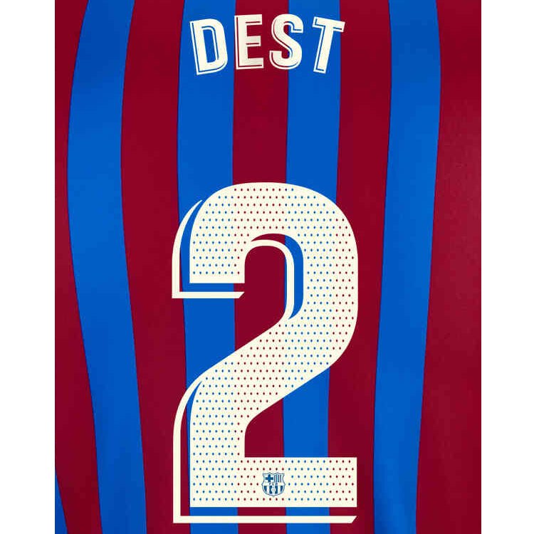 Barcelona 2021/22 Home Dest #2 Youth Jersey Name Set