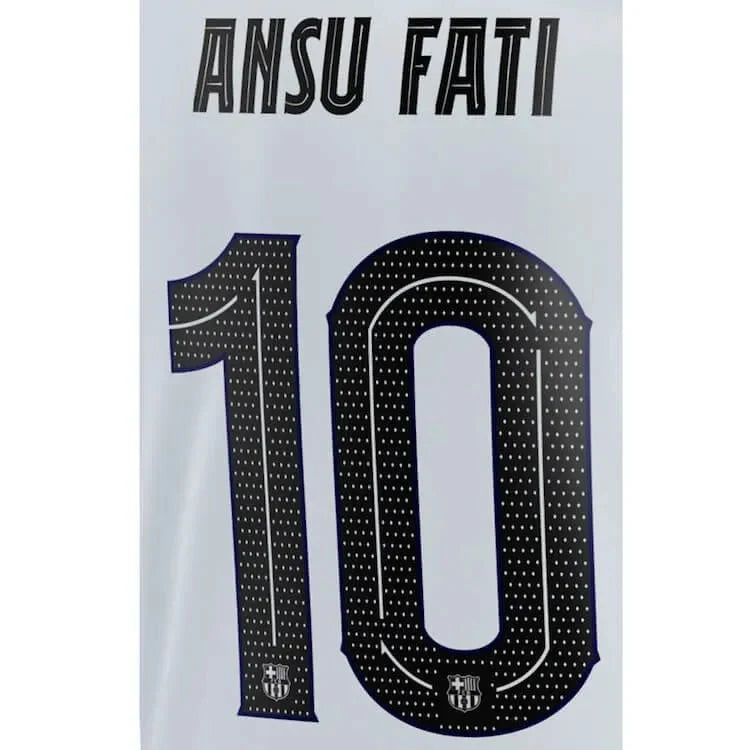 Barcelona 2022/23 Third Ansu Fati #10 Jersey Name Set