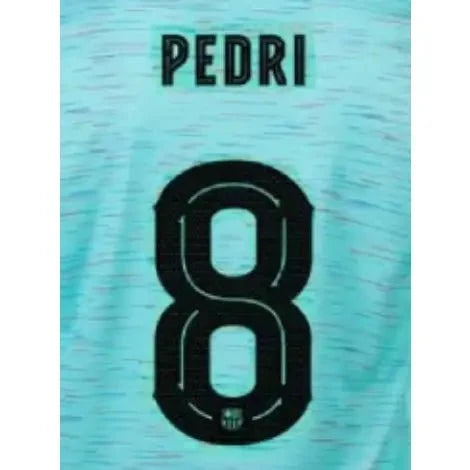 Barcelona 2023/24 Third Pedri #8 Youth Jersey Name Set  (CL Version)