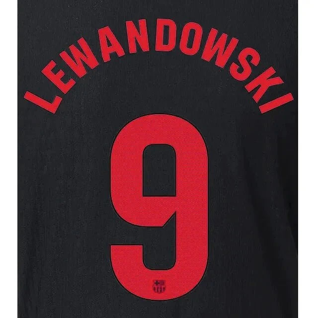 Barcelona 2024/25 Away LEWANDOWSKI #9 Official Name Set