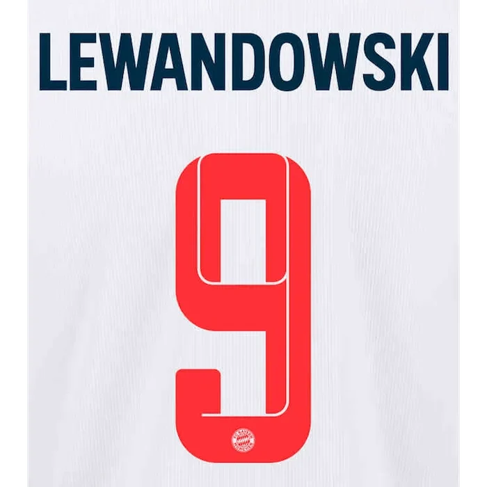 Bayern Munich 2021/22 Third Lewandowski #9 Jersey Name Set