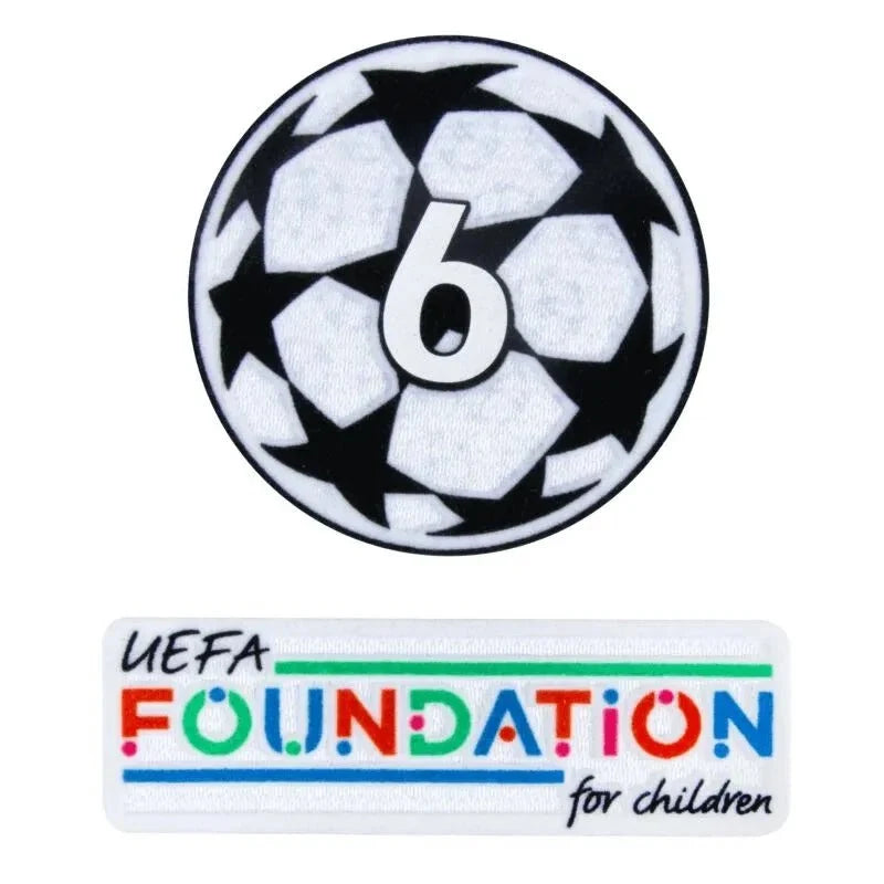 Bayern Munich/Liverpool  2024- UCL Starball 6 Times Winner + UEFA Foundation Patch Set