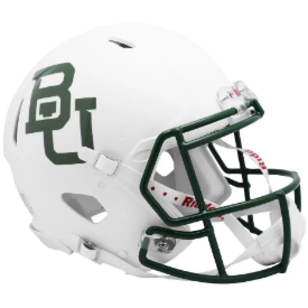 Baylor Bears Full Size Authentic Speed Football Helmet White Metallic - NCAA