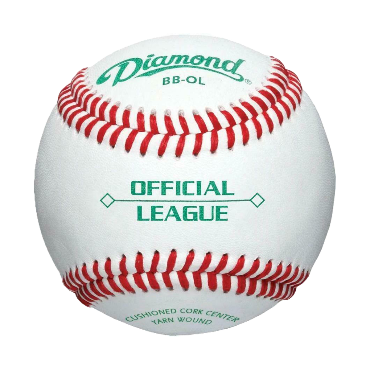 Diamond BB-OL Official League Practice Baseballs - Front view