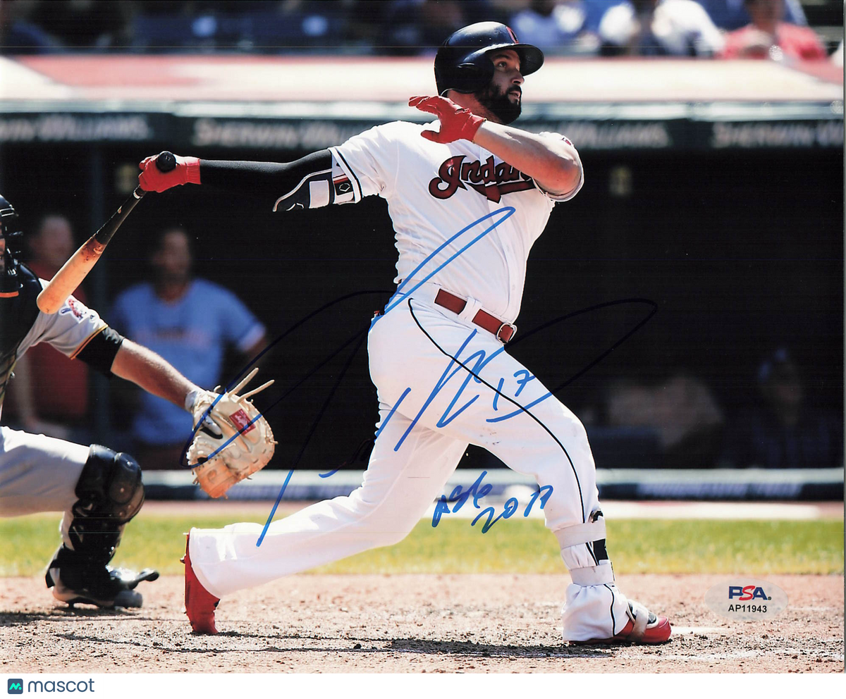 Yonder Alonso Cleveland Indians Signed 8x10 Photo PSA