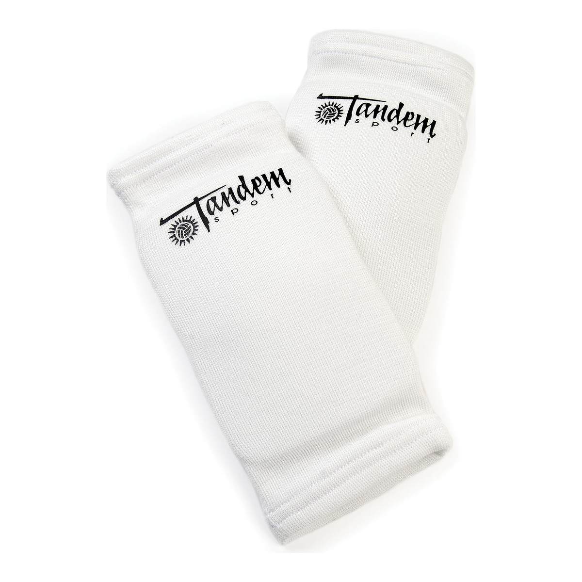 Tandem Sport Volleyball Elbow Pads in White - Front View
