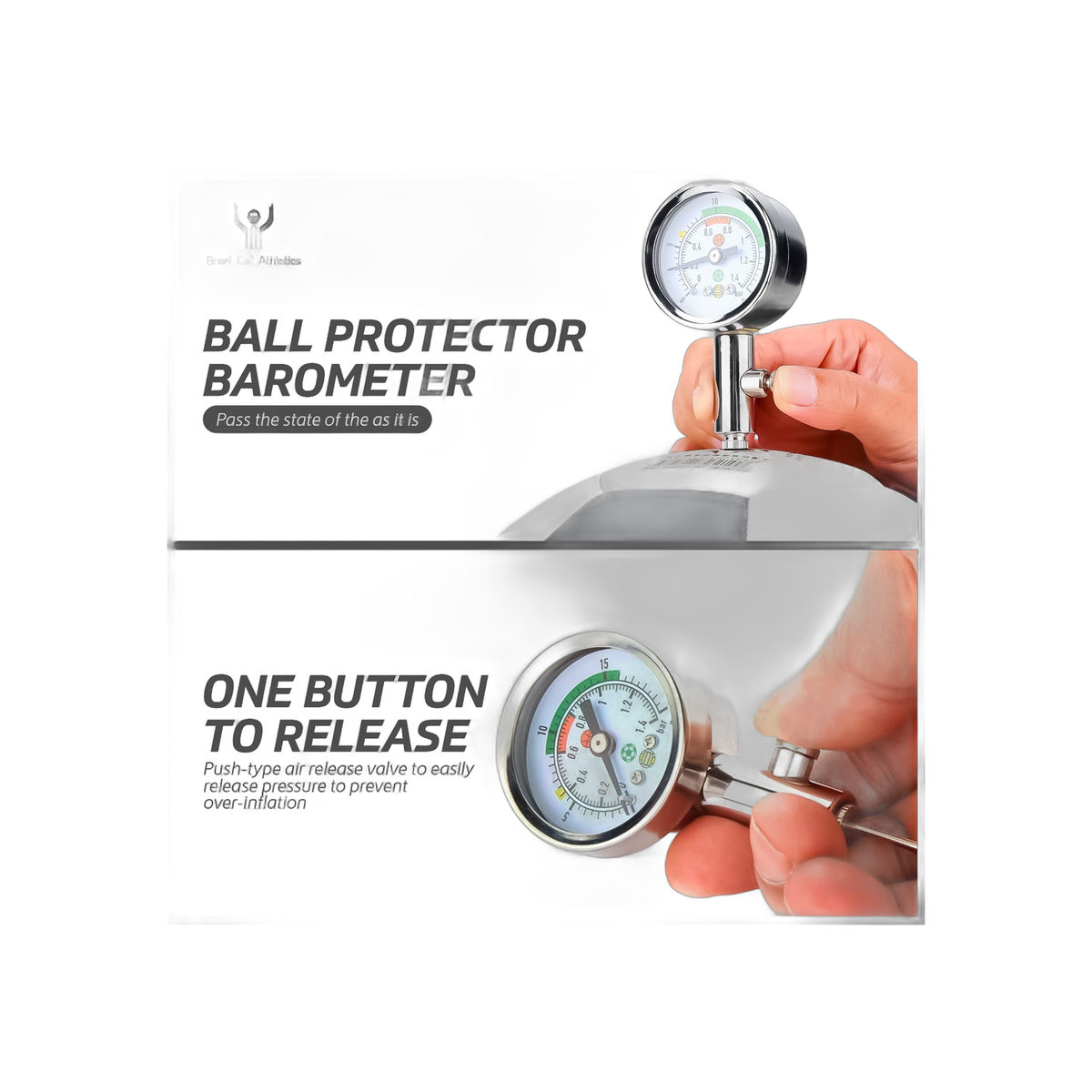 Great Call Athletics Pro Digital Ball Pressure Gauge 2 Pack Air Barometer Tool for Basketball Football Volleyball Soccer