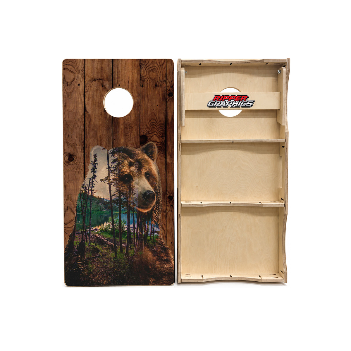 Bear Tree Lake Cornhole Design product photo