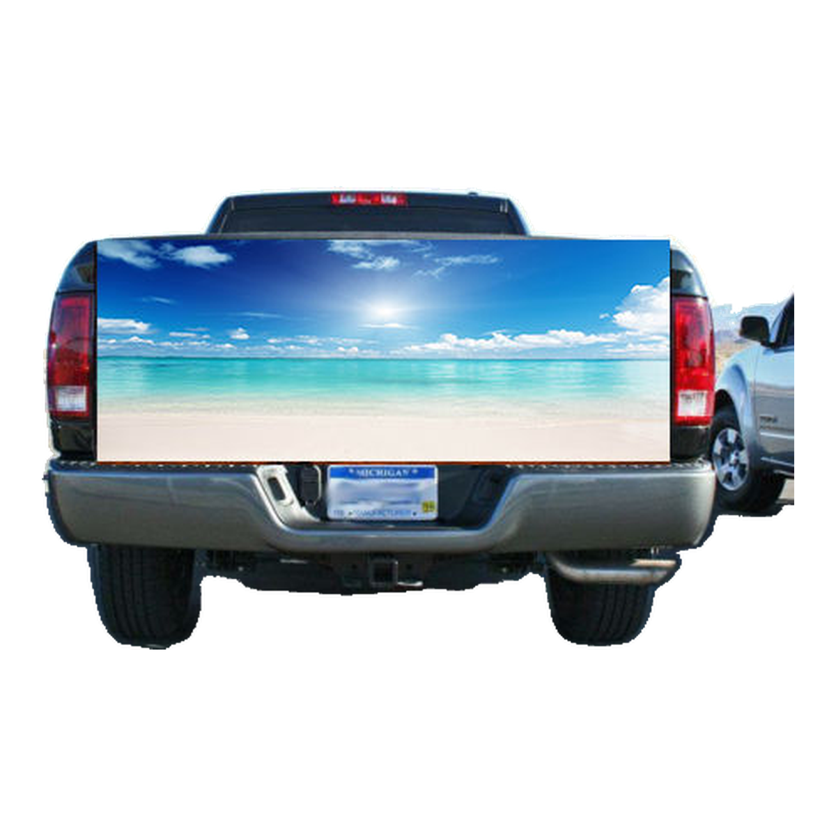 Beautiful Sandy Beach Truck Tailgate Wrap Vinyl Graphic Decal Sticker Wrap product photo