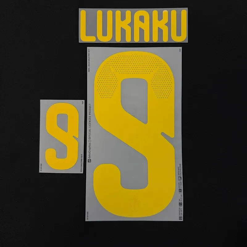 Belgium 2026- Home LUKAKU #9 Official Name Set