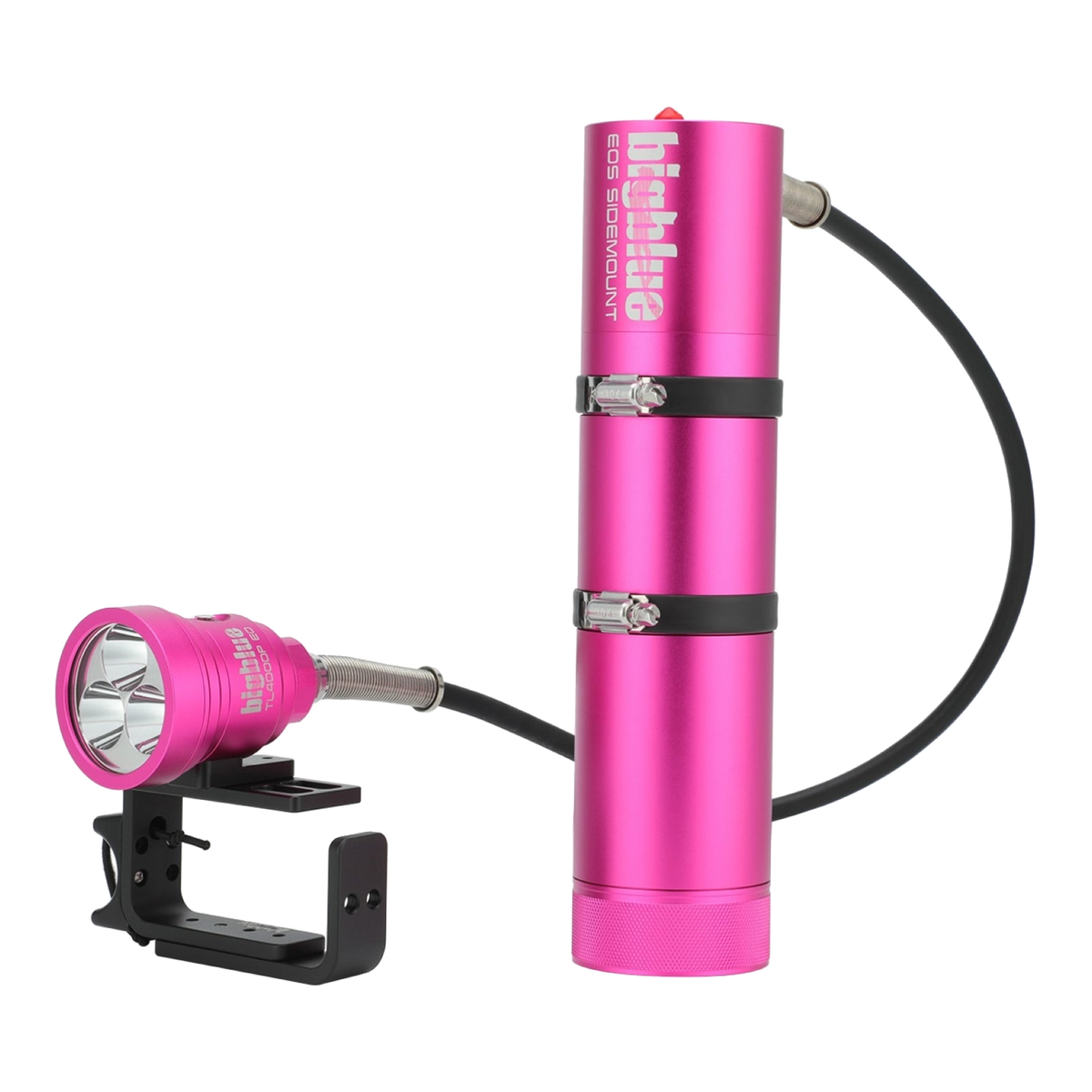 Big Blue TL4000P Canister Tech Light - TL4000P-EOS-Sidemount-Pink - Great Call Athletics