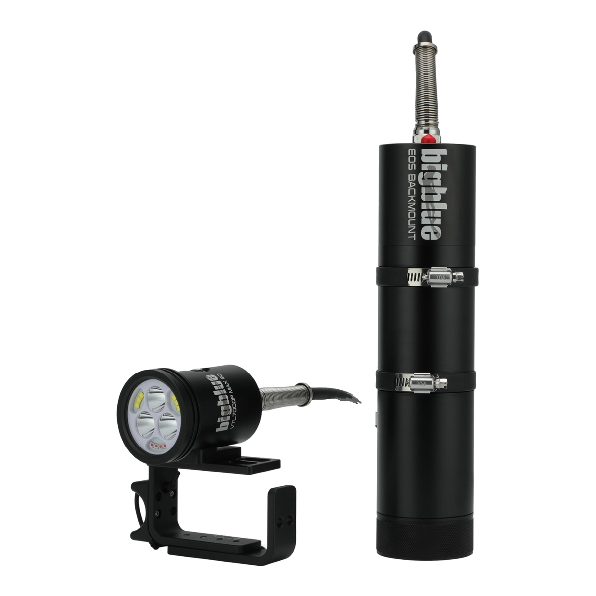 Big Blue VTL7000 MAX - Dual Beam Tech Light - VTL7000P-EOS-BACKMOUNT-BLACK - Great Call Athletics