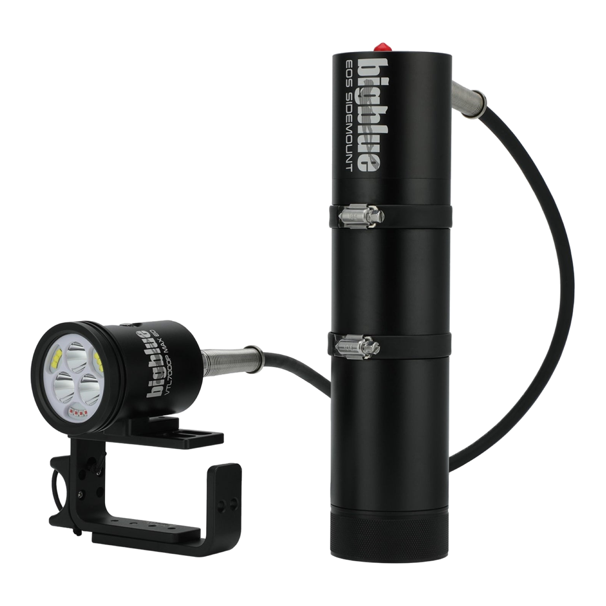 Big Blue VTL7000 MAX - Dual Beam Tech Light - VTL7000P-EOS-SIDEMOUNT-BLACK - Great Call Athletics