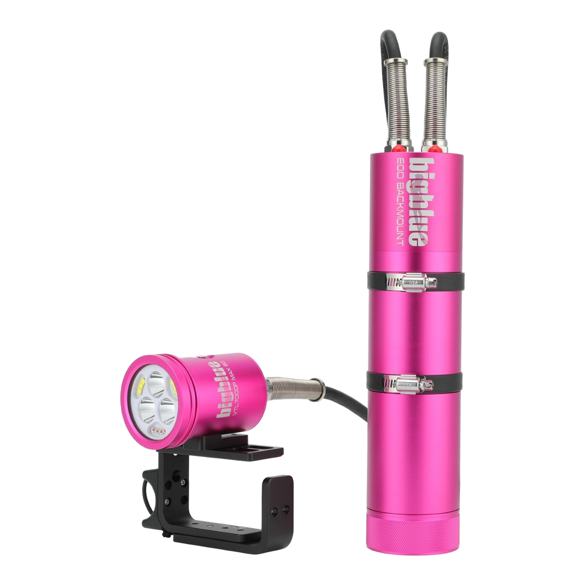 Big Blue VTL7000 MAX - Dual Beam Tech Light - VTL7000P-EOD-BACKMOUNT-PINK - Great Call Athletics