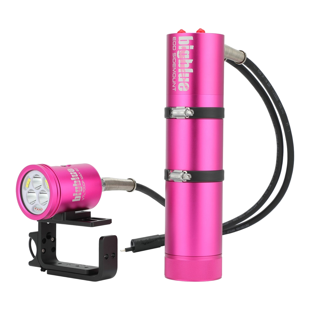 Big Blue VTL7000 MAX - Dual Beam Tech Light - VTL7000P-EOD-SIDEMOUNT-PINK - Great Call Athletics