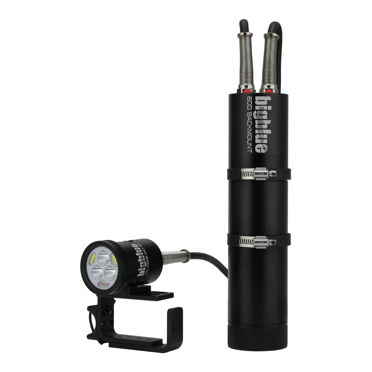 Big Blue VTL7000 MAX - Dual Beam Tech Light - VTL7000P-EOD-BACKMOUNT-BLACK - Great Call Athletics