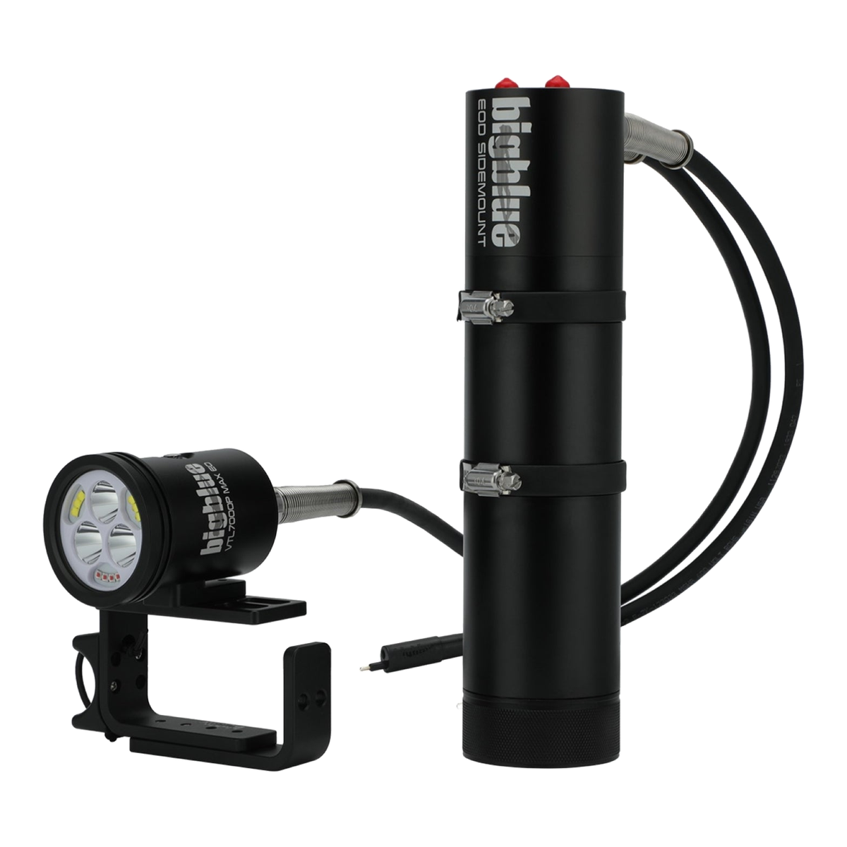 Big Blue VTL7000 MAX - Dual Beam Tech Light - VTL7000P-EOD-SIDEMOUNT-BLACK - Great Call Athletics