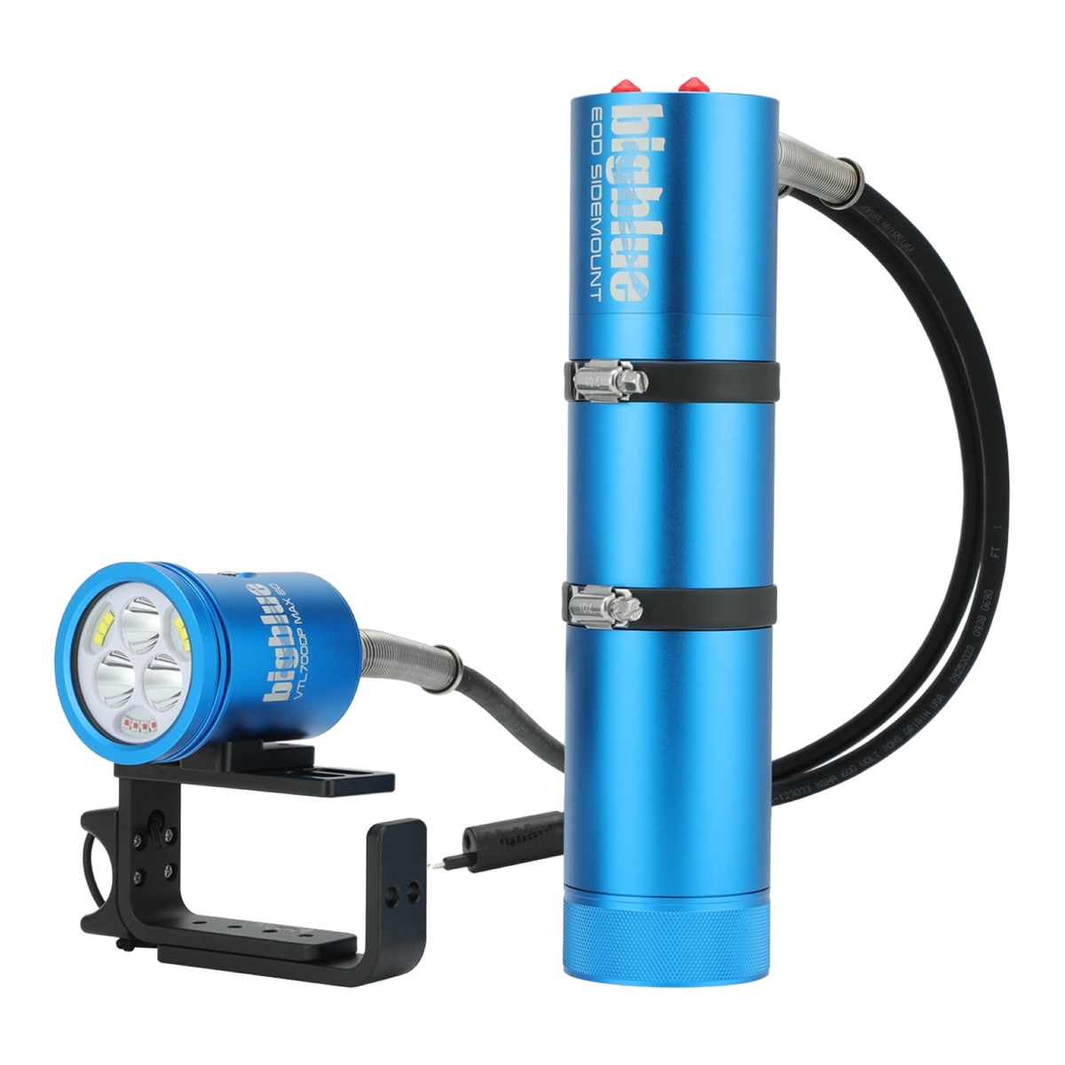 Big Blue VTL7000 MAX - Dual Beam Tech Light - VTL7000P-EOD-SIDEMOUNT-BLUE - Great Call Athletics