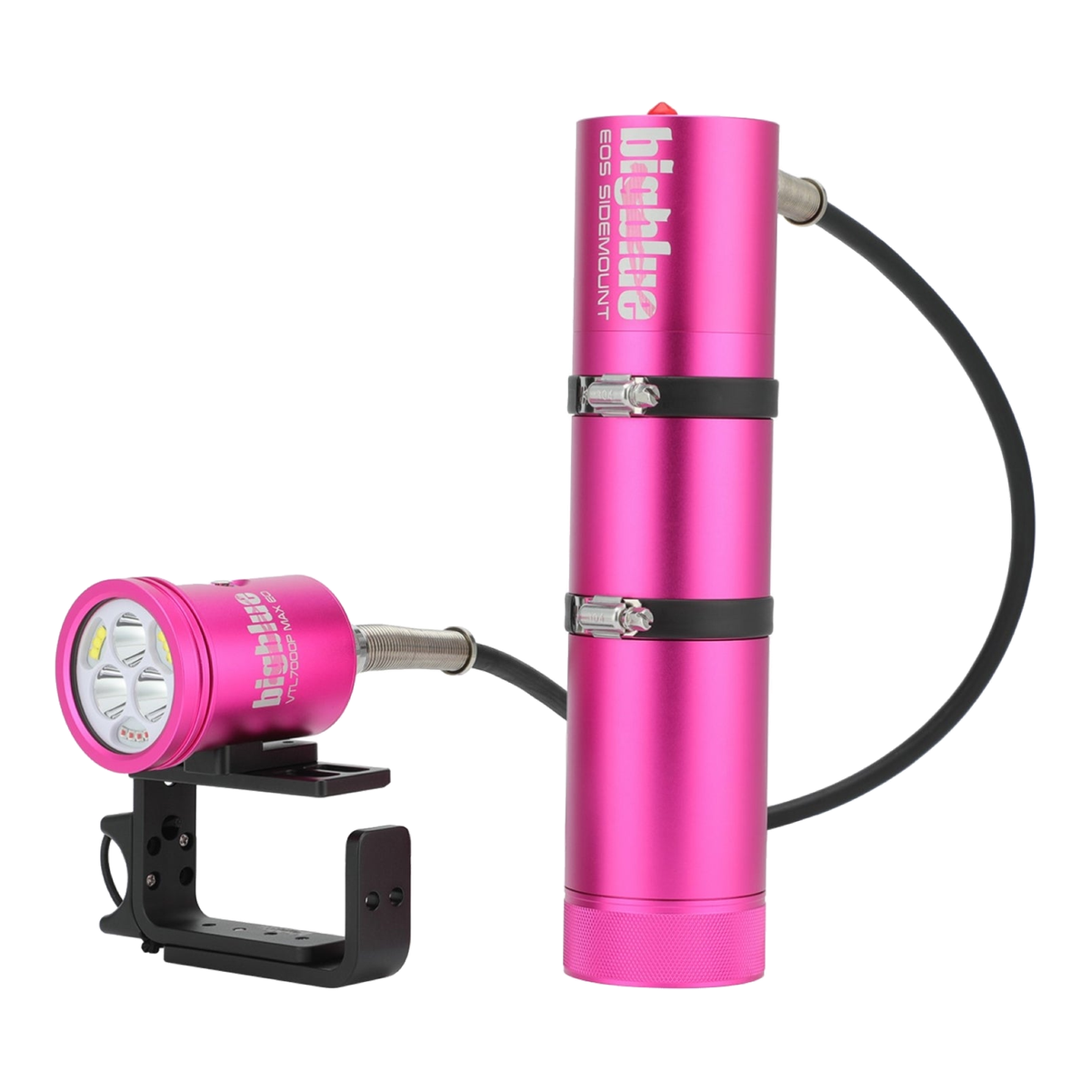 Big Blue VTL7000 MAX - Dual Beam Tech Light - VTL7000P-EOS-SIDEMOUNT-PINK - Great Call Athletics