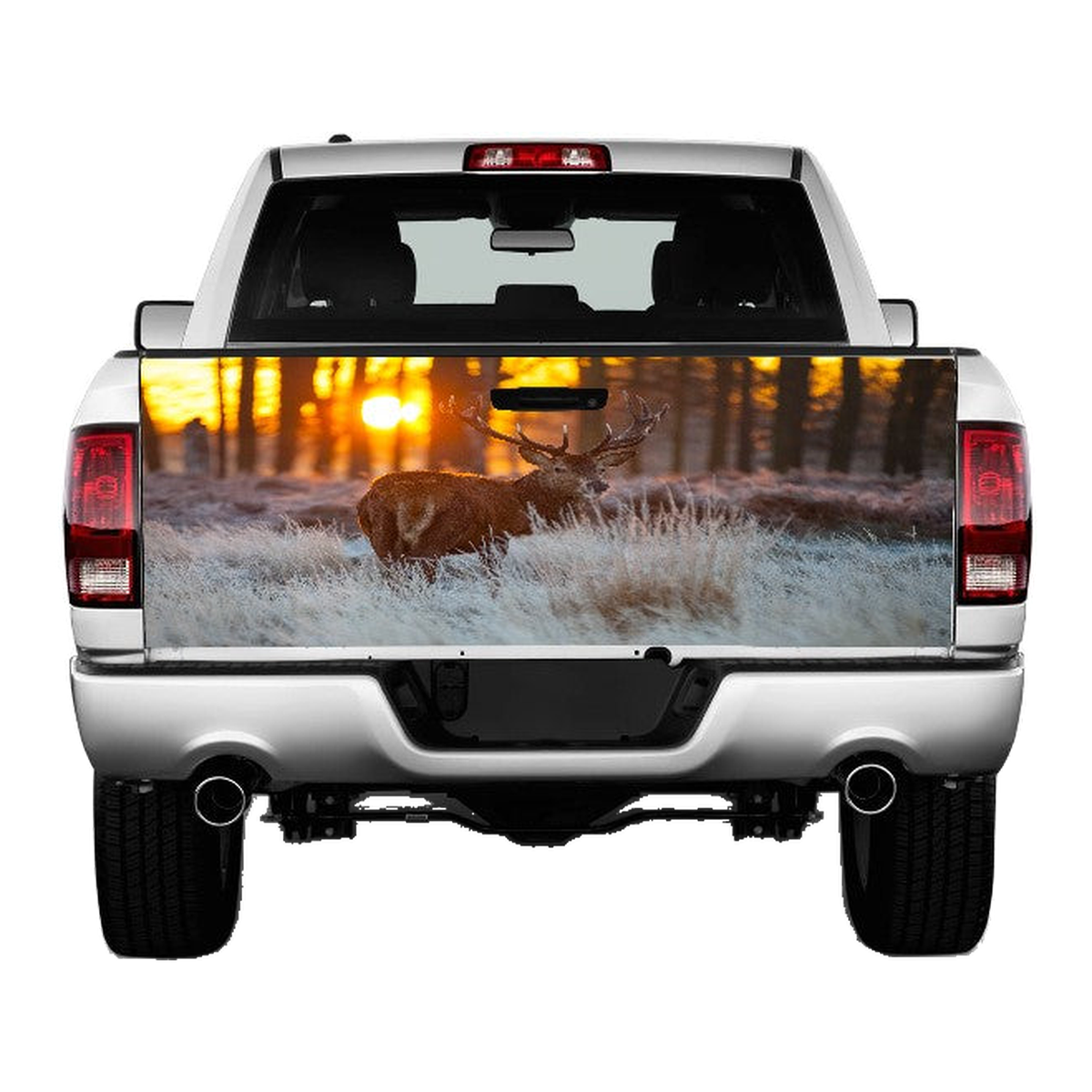Big Buck At Dusk Tailgate Wrap Vinyl Graphic Decal Sticker product photo
