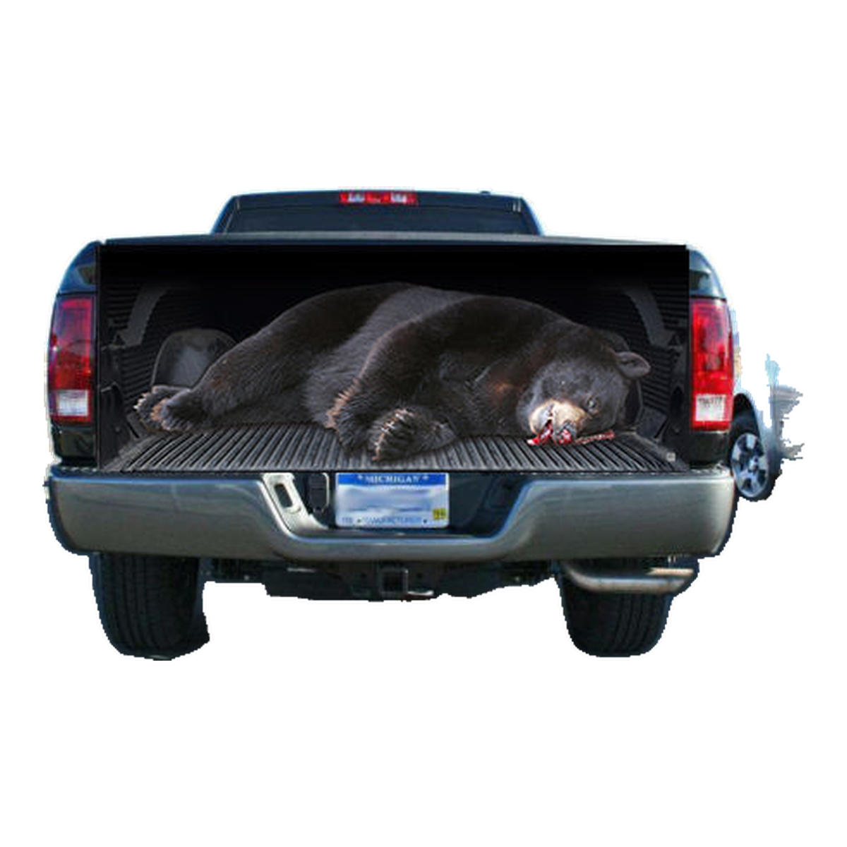 Big Fat Black Bear Truck Bed Truck Tailgate Wrap Vinyl Graphic Decal S product photo