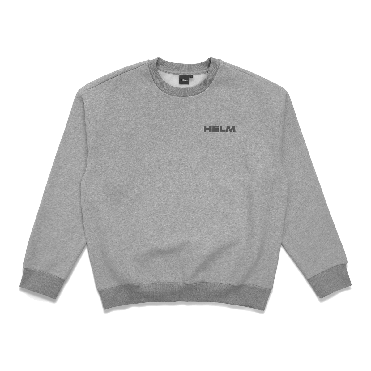 Block Logo Crew Sweatshirt - Heather Grey - HS-M2206CW-HGY-S, HS-M2206CW-HGY-M, HS-M2206CW-HGY-L, HS-M2206CW-HGY-XL, HS-M2206CW-HGY-XXL - Great Call Athletics