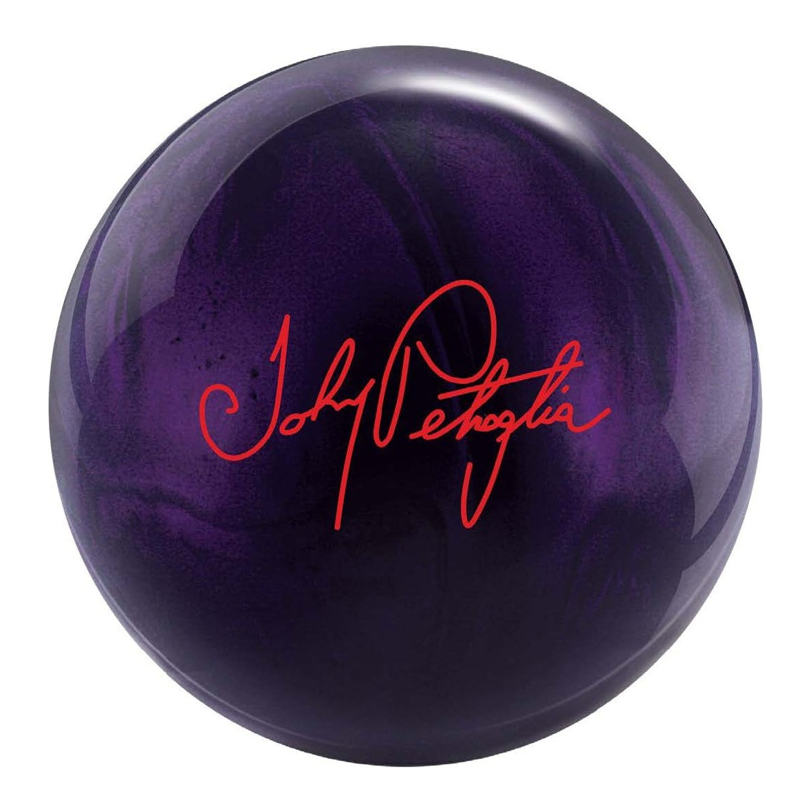 Brunswick BVL Veterans 2024 Purple Bowling Ball in Deep Purple Pearl - side