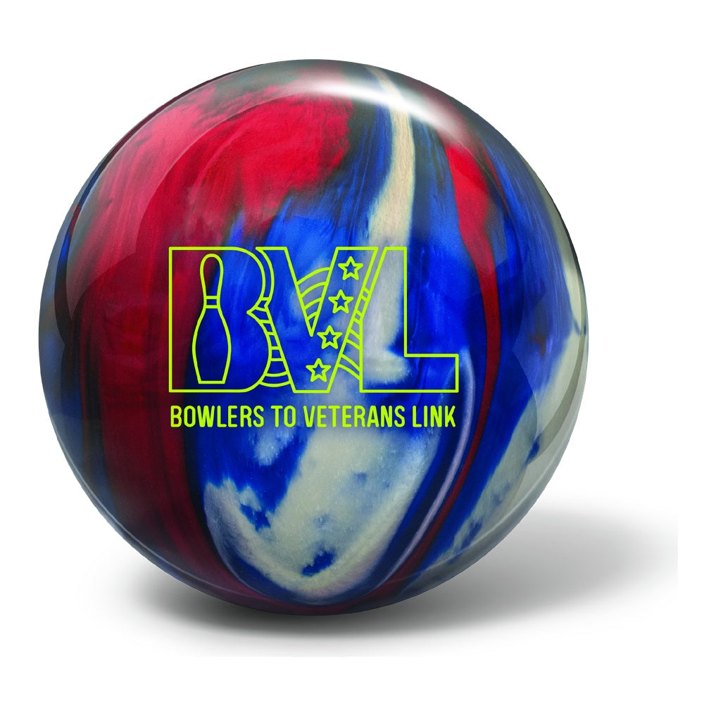 Brunswick BVL Veterans Red White Blue Bowling Ball in Red White Blue - front