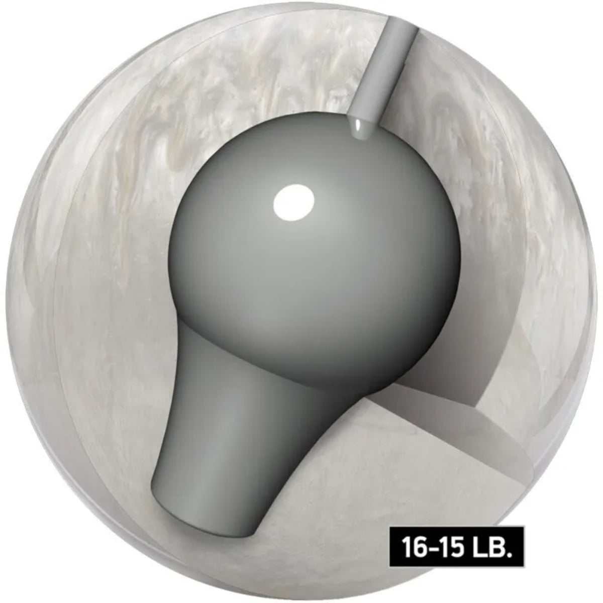 Brunswick Ivory Rhino Pro PRE-DRILLED Bowling Ball