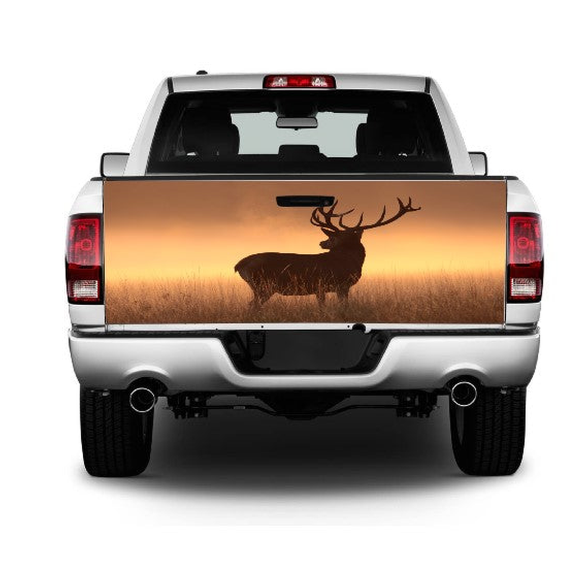 Buck With Big Rack Tailgate Wrap Vinyl Graphic Decal Sticker product photo