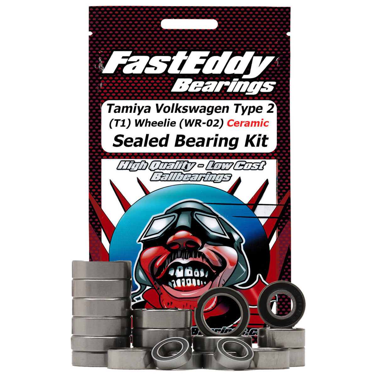 Tamiya  Type 2 T1 Wheelie WR-02 Ceramic Rubber Sealed Bearing Kit