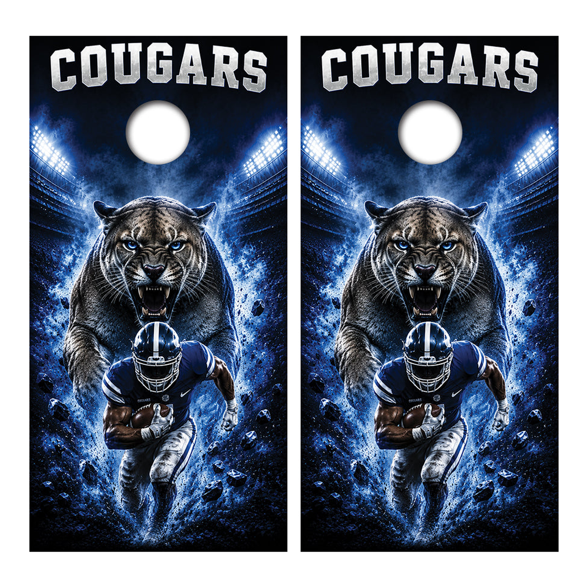 BYU Cougars Football Inspired Cornhole Design - Corn5202 - Great Call Athletics