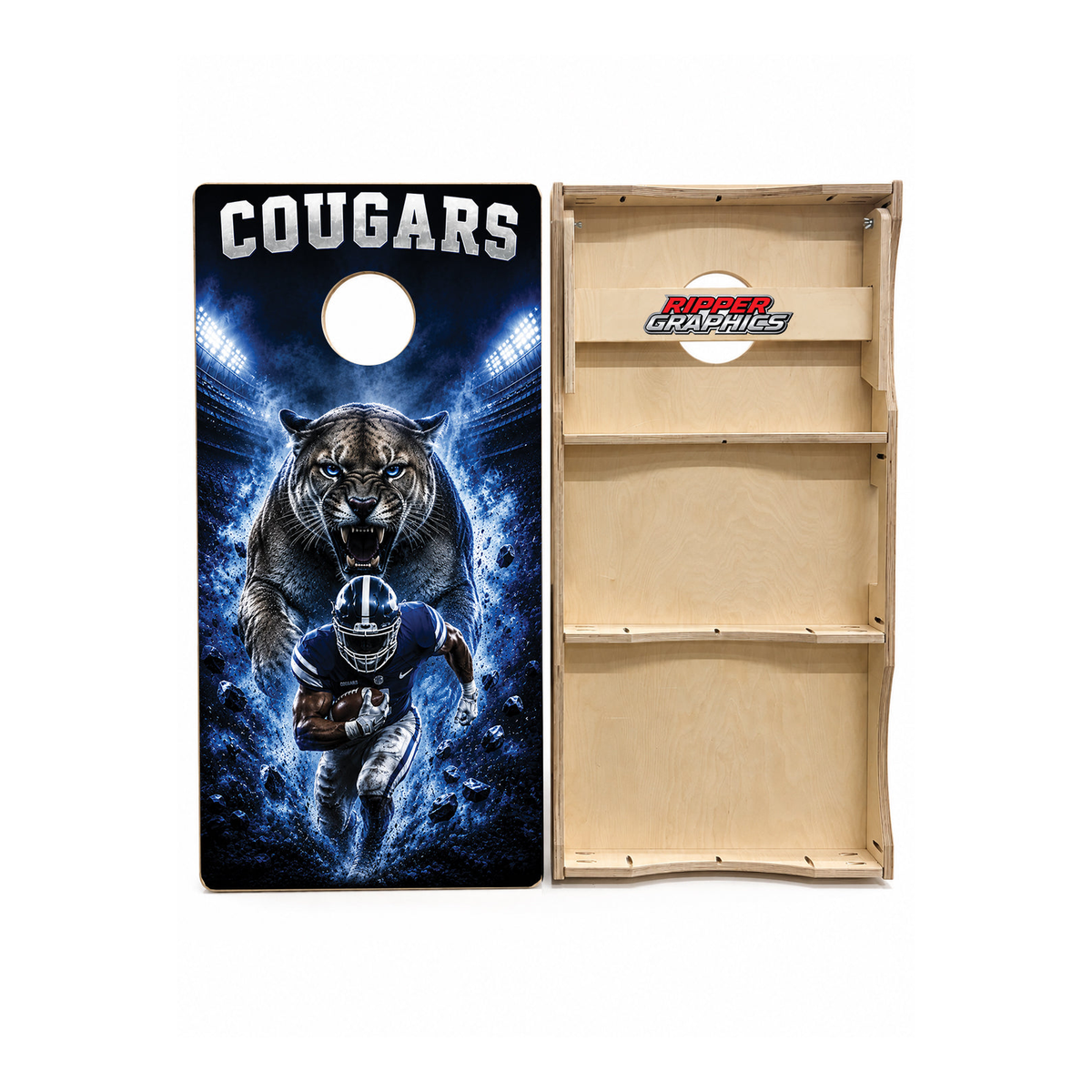 BYU Cougars Football Inspired Cornhole Design - CH5202 - Great Call Athletics
