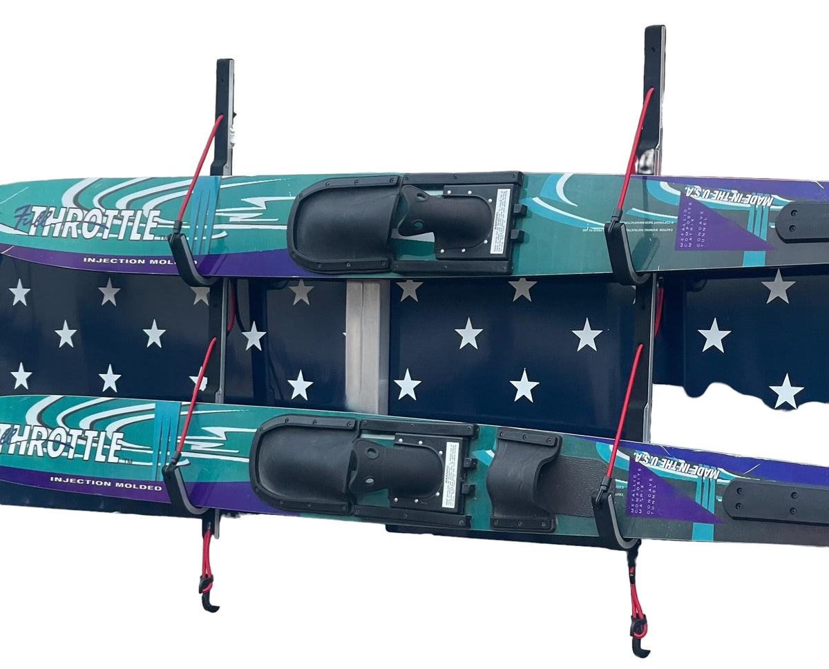 Pontoon Boat Wide Ski Solution with Storage Rack
