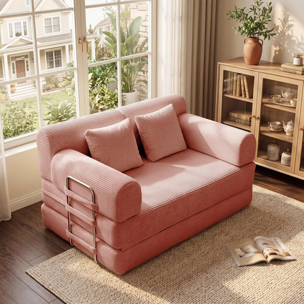 Convertible Loveseat Sofa Bed with Modular Layout - View 14