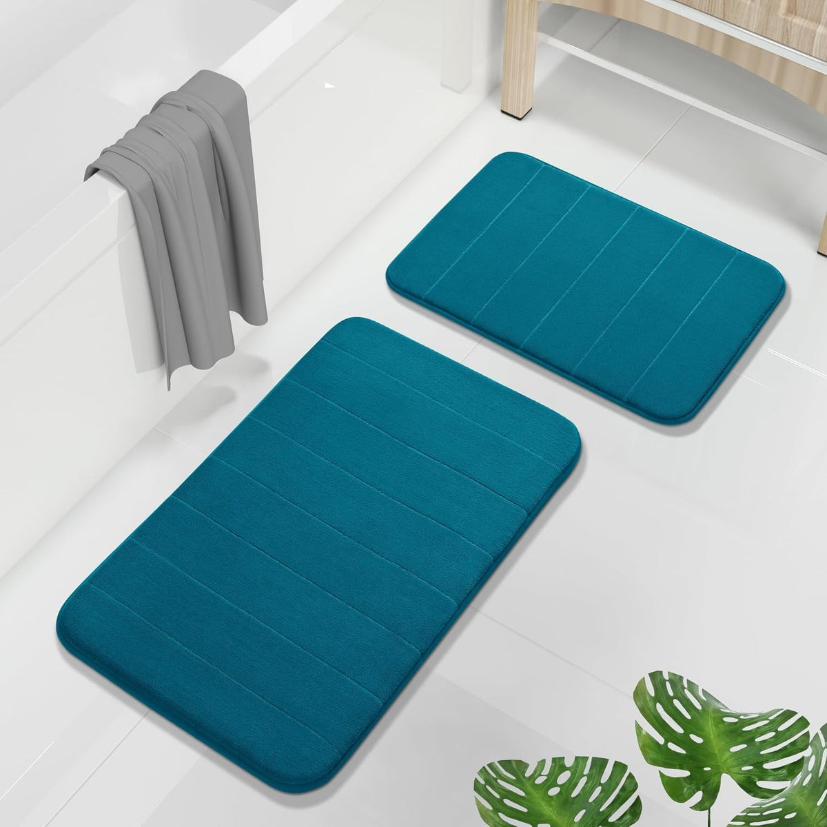 Bath Rug Set, 2-Piece Memory Foam Non-Slip - View 38