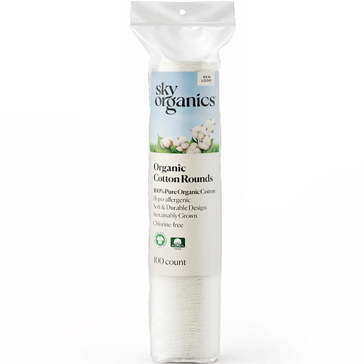 Sky Organics Organic Cotton Rounds, 100 ct