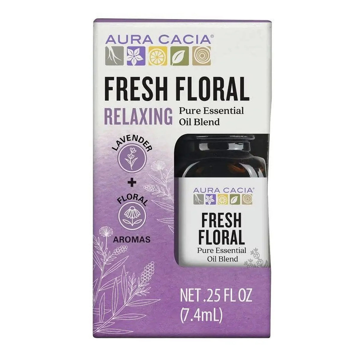 Aura Cacia Fresh Floral Essential Oil Blend, 0.25 fl oz