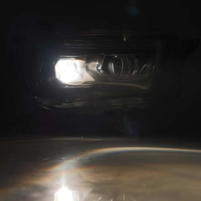 AlphaRex 10-13 Toyota 4Runner PRO-Series Proj Headlights Plank Style Alpha Blk w/Seq Signal/DRL - View 7