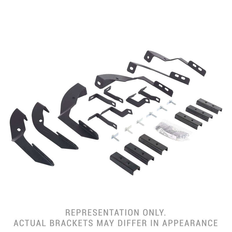 Go Rhino 18-20 Jeep Wrangler JLU Brackets for RB Running Boards - View 2