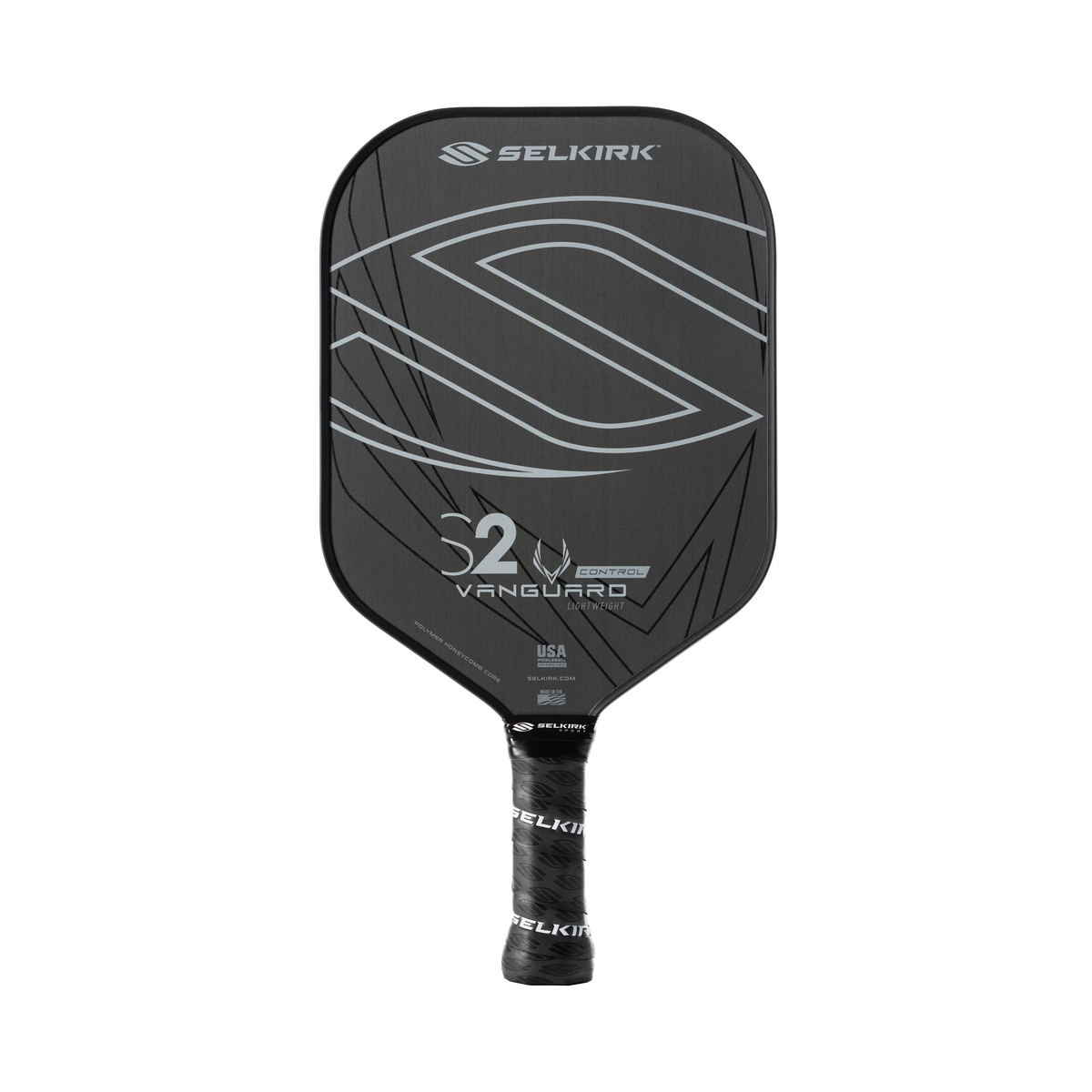 Selkirk VANGUARD Control - Pickleball Paddle S2 / Lightweight / Raw Carbon