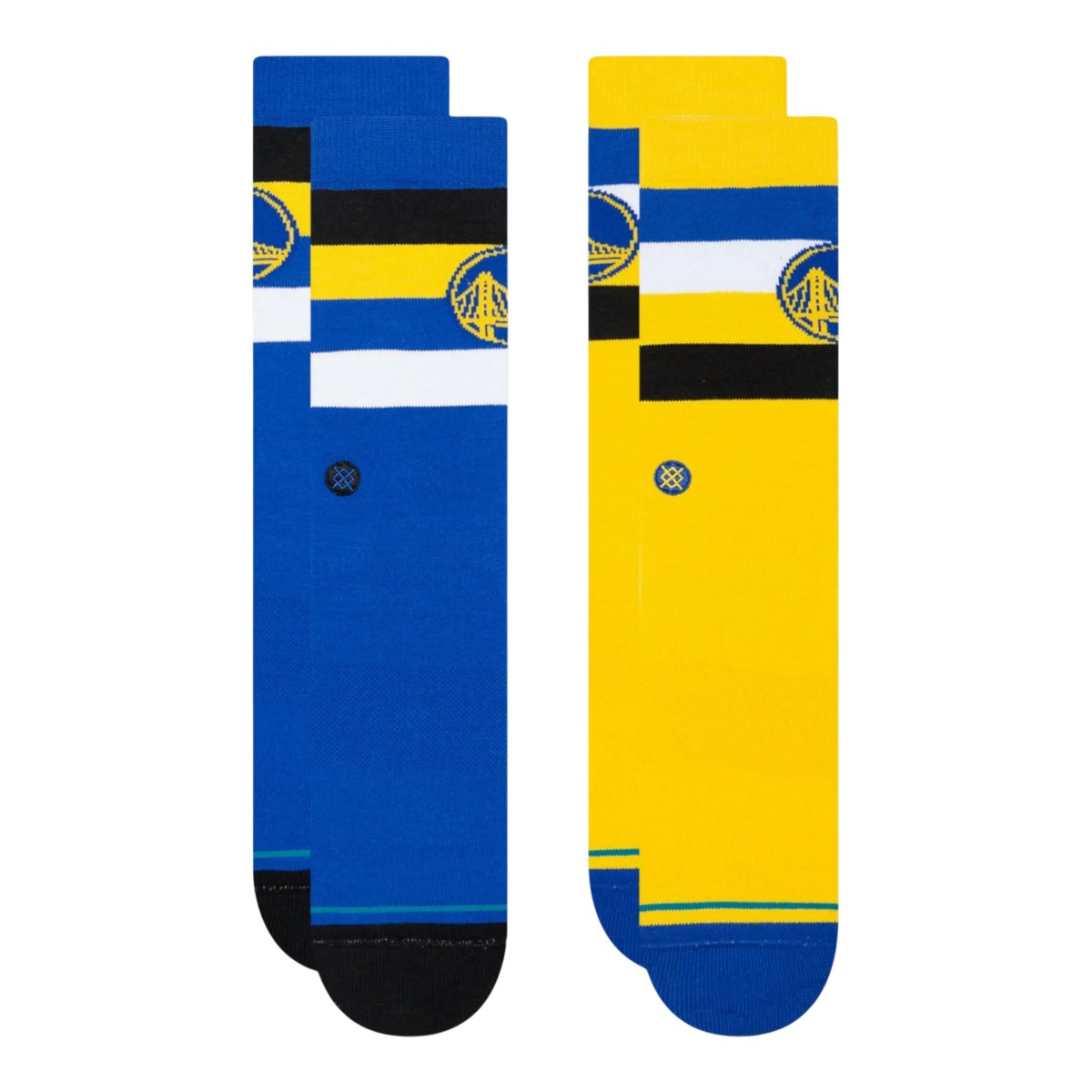 Stance Warriors ST 2-Pack Men's Crew Socks — Royal/Yellow