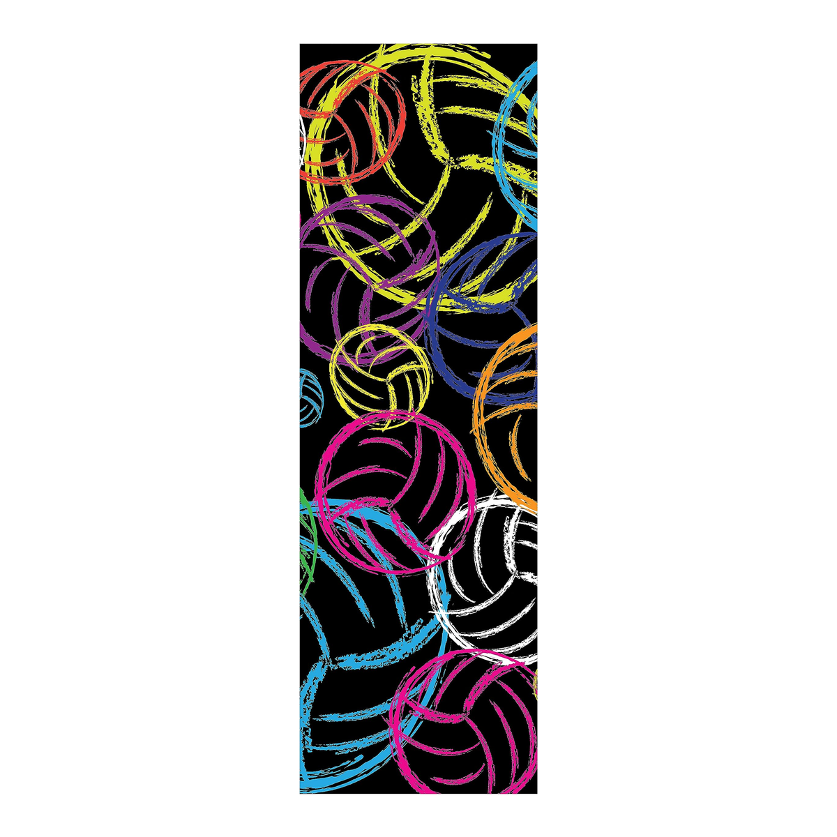 Tandem Sport Wide Volleyball Headband, Black - Front View